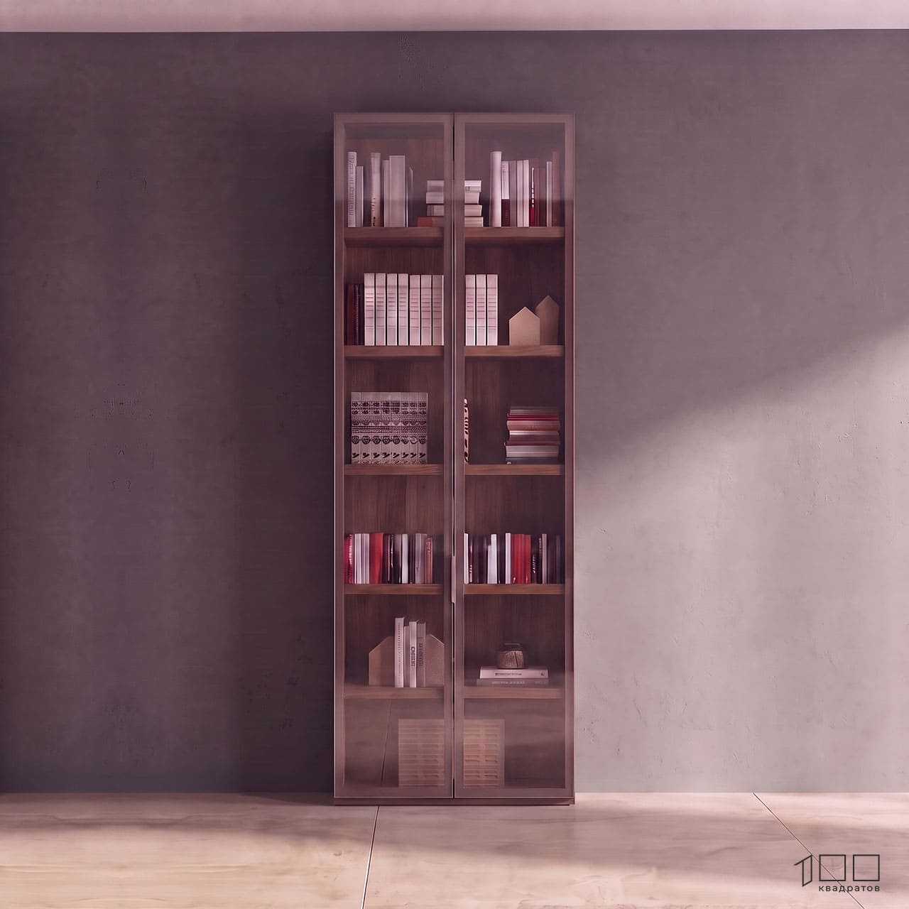 Шкаф книжный стеклянный Avola Doors — изображение 4